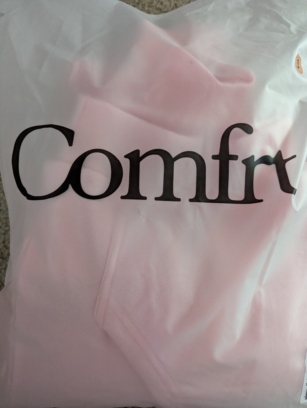 Comfrt Women's Oversized Pink Hoodie Pullover Sweatshirt Small - Picture 7 of 7